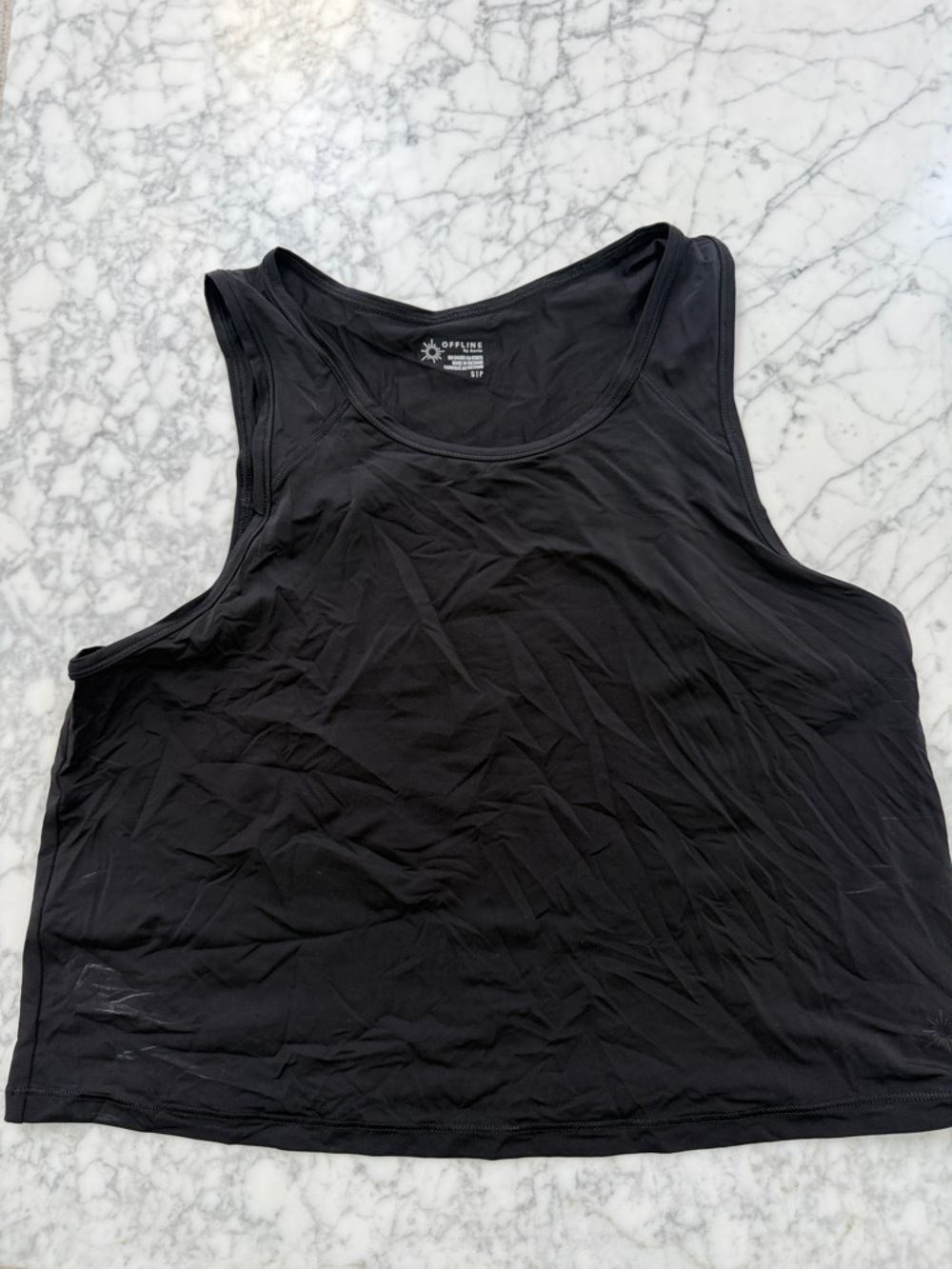 aerie Black Tank Top